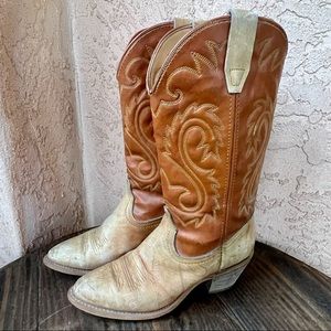 Vintage Rodeo Drive Brown Leather Western Boots